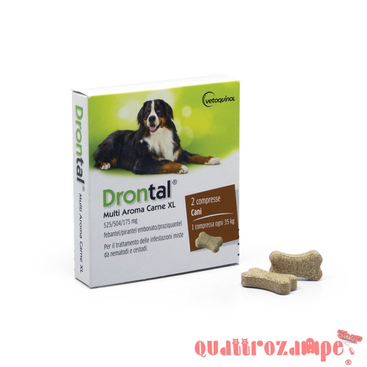 Drontal Multi Aroma Carne 2 Compresse Per Cani XL