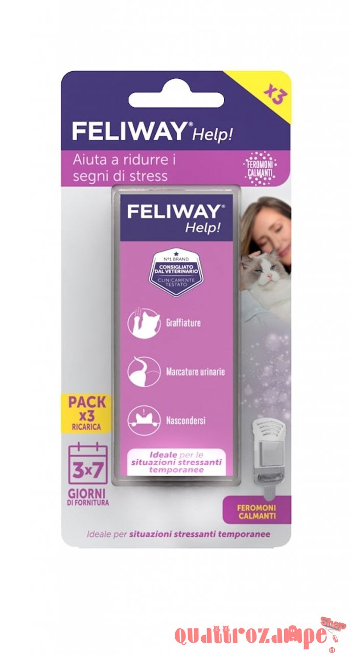 Feliway Help 3 Ricariche da 7 Giorni