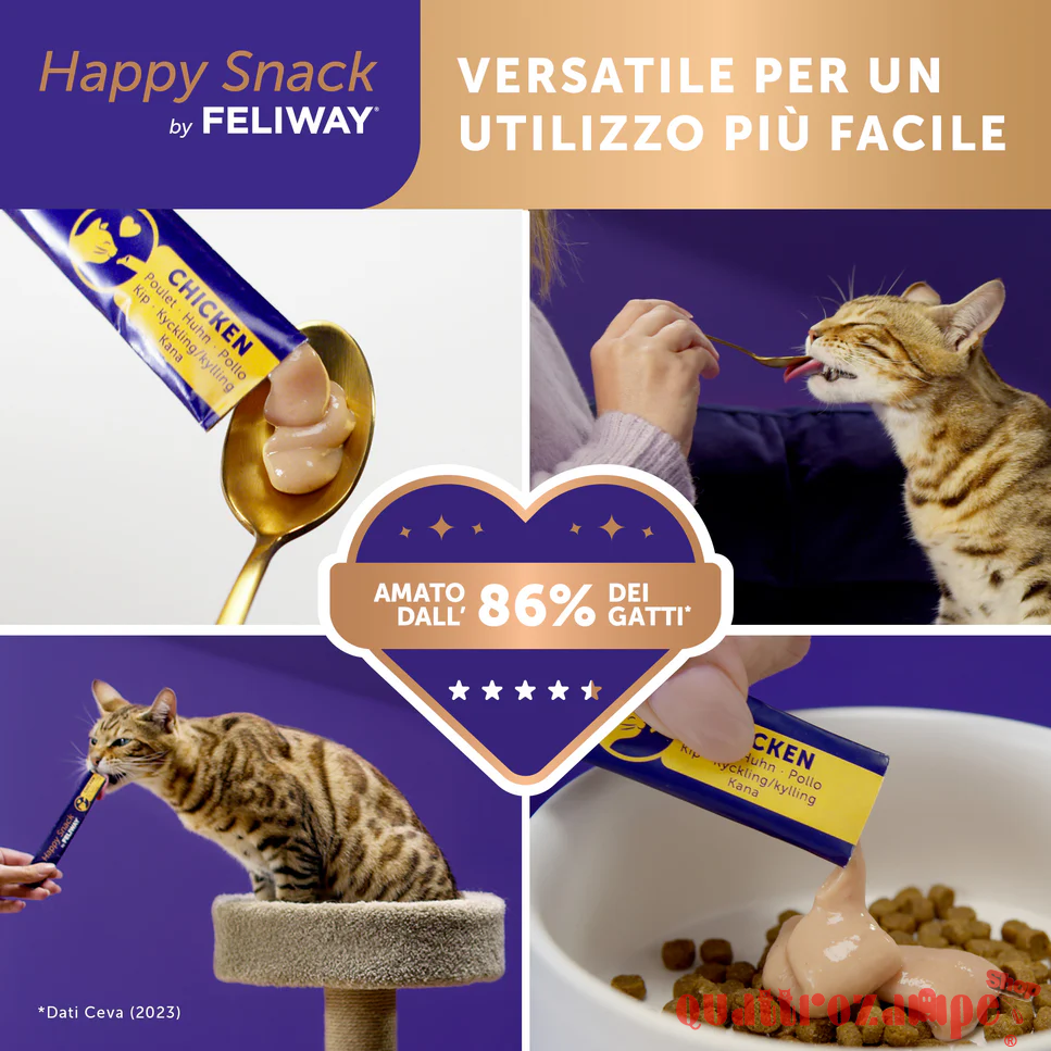 Feliway Happy Snack 6 stick Per Gatti Con Pollo