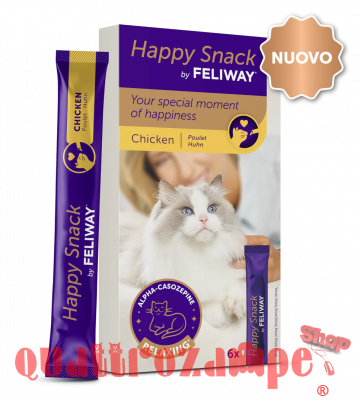 Feliway Happy Snack 6 stick Per Gatti Con Pollo