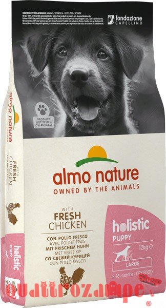 Almo Nature Holistic Puppy Large Dog 12 kg Pollo Fresco per Cani