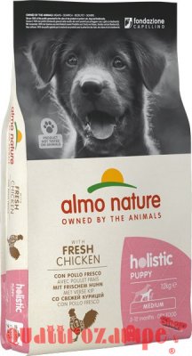 Almo Nature Holistic Puppy Medium Dog 12 kg Pollo Fresco per Cani
