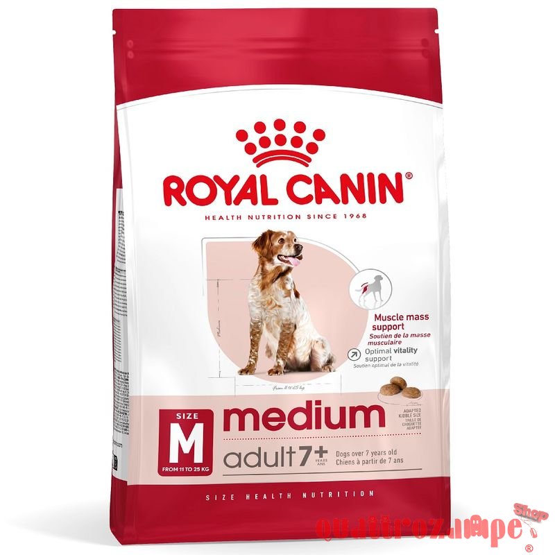 Royal Canin Medium Adult 7 + Cibo Secco Cani