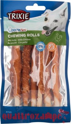 Trixie DENTAfun 6 Rolls Bastoncini con Pollo da 12 cm 70gr