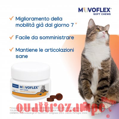 Virbac Movoflex Soft Chew 30 Compresse Masticabili Per Gatti