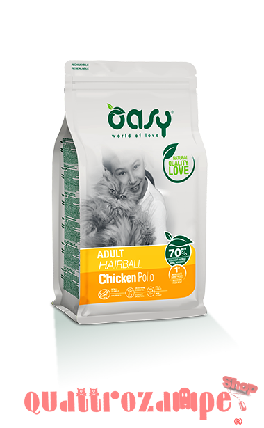 Oasy Cat Adult Hairball 1,5 Kg Per Gatti