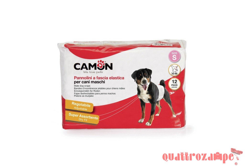 Camon Pannolini Super Assorbenti Fascia Elastica Per Cani Maschi