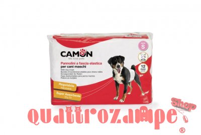 Camon Pannolini Super Assorbenti Fascia Elastica Per Cani Maschi