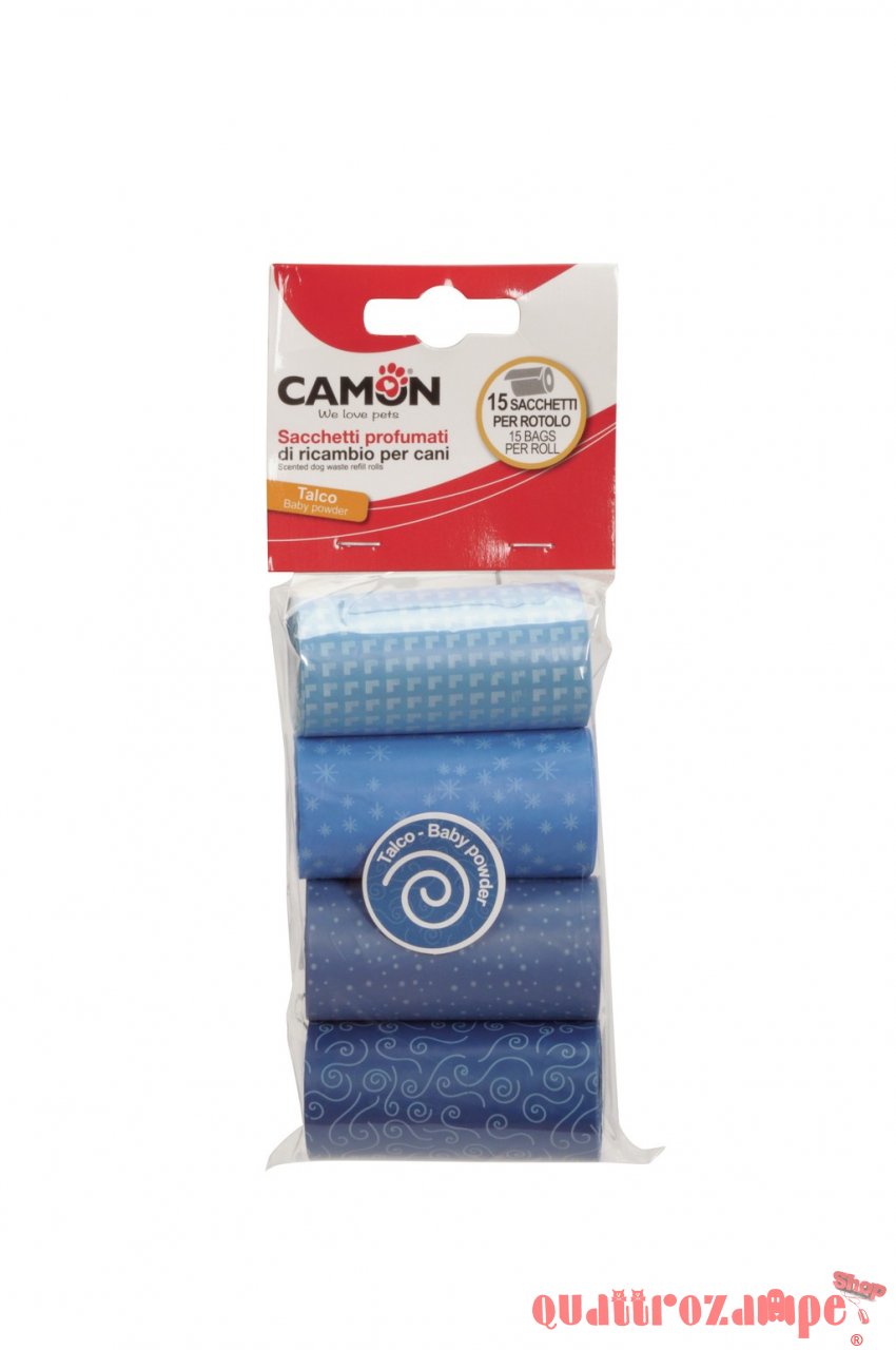 Camon Sacchetti Igienici Profumati al Talco 4x15 Pezzi