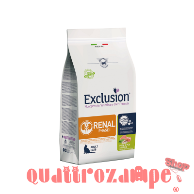 Exclusion Diet Cat Renal Phase 1 Maiale e Piselli 1,5 kg Gatto