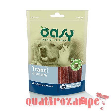 Oasy Snack Tranci di Anatra 100 g per Cani