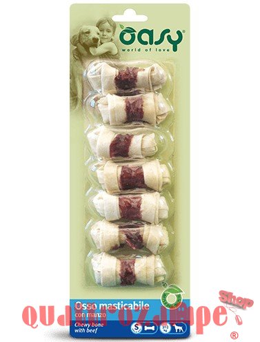 Oasy Snack Osso Masticabile Con Manzo Taglia S 85 Gr 1 conf 7 Ossi