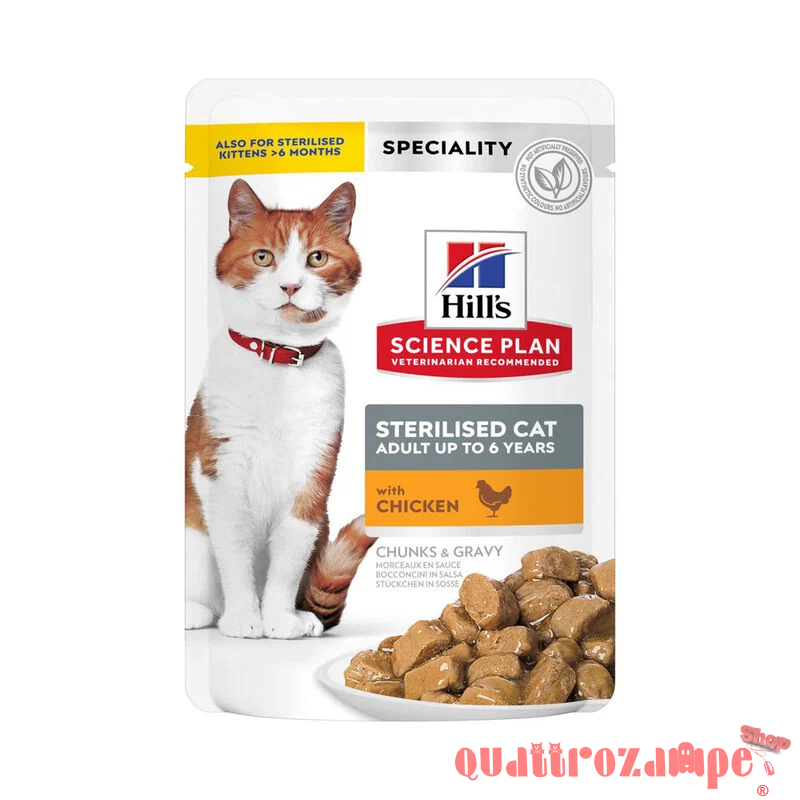 Hill's Science Plan Sterilised Con Pollo 85 gr Bustina Umido Gatto