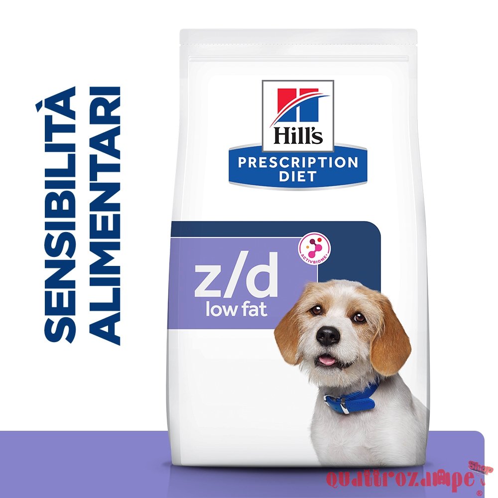 Hill's Prescription Diet Z/D Low Fat Crocchette Idrolizzate alla Soia