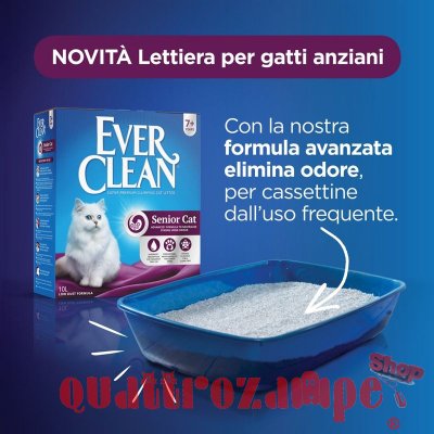 Lettiera Agglomerante Ever Clean Senior Per Gatti Anziani