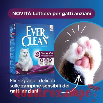 Lettiera Agglomerante Ever Clean Senior Per Gatti Anziani
