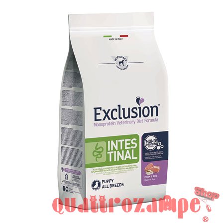 Exclusion Diet Intestinal Puppy All Breed Maiale e Riso Crocchette Per Cani Cuccioli Problemi Intestinali