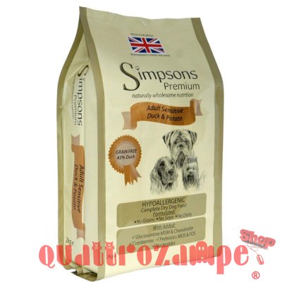 Simpsons Premium Adult Sensitive Anatra e Patate Cane