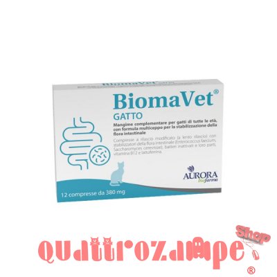 Aurora Biofarma BiomaVet 380 ml 12 cmp Per Gatto