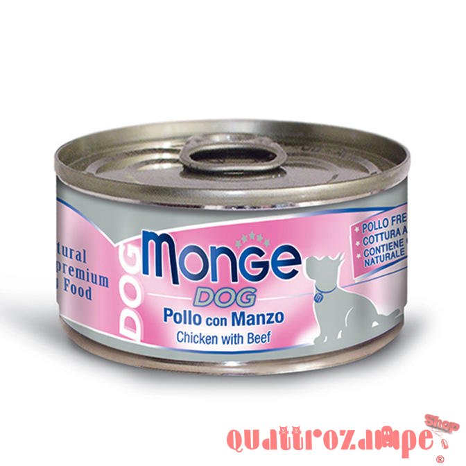 Monge Dog Pollo Con Manzo 95 gr Umido Per Cani