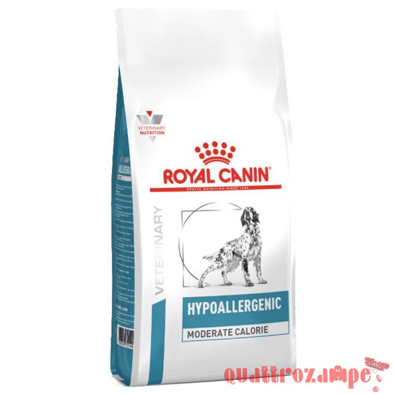 Royal Canin Veterinary Diet Hypoallergenic Moderate Calorie Per Cane