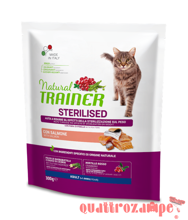 Natural Trainer Sterilised Salmone Gatto