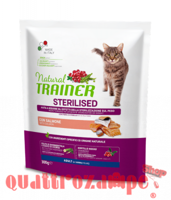 Natural Trainer Sterilised Salmone Gatto