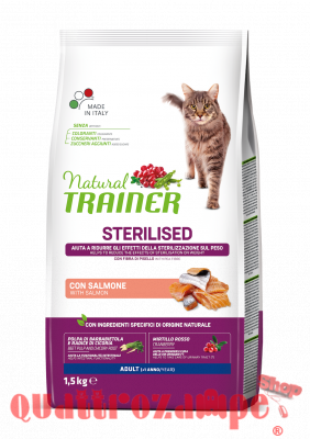Natural Trainer Sterilised Salmone Gatto