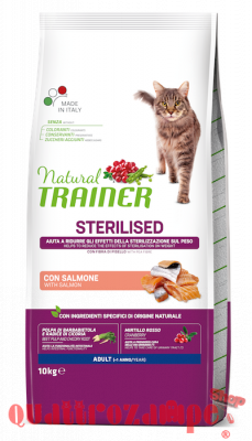 Natural Trainer Sterilised Salmone Gatto