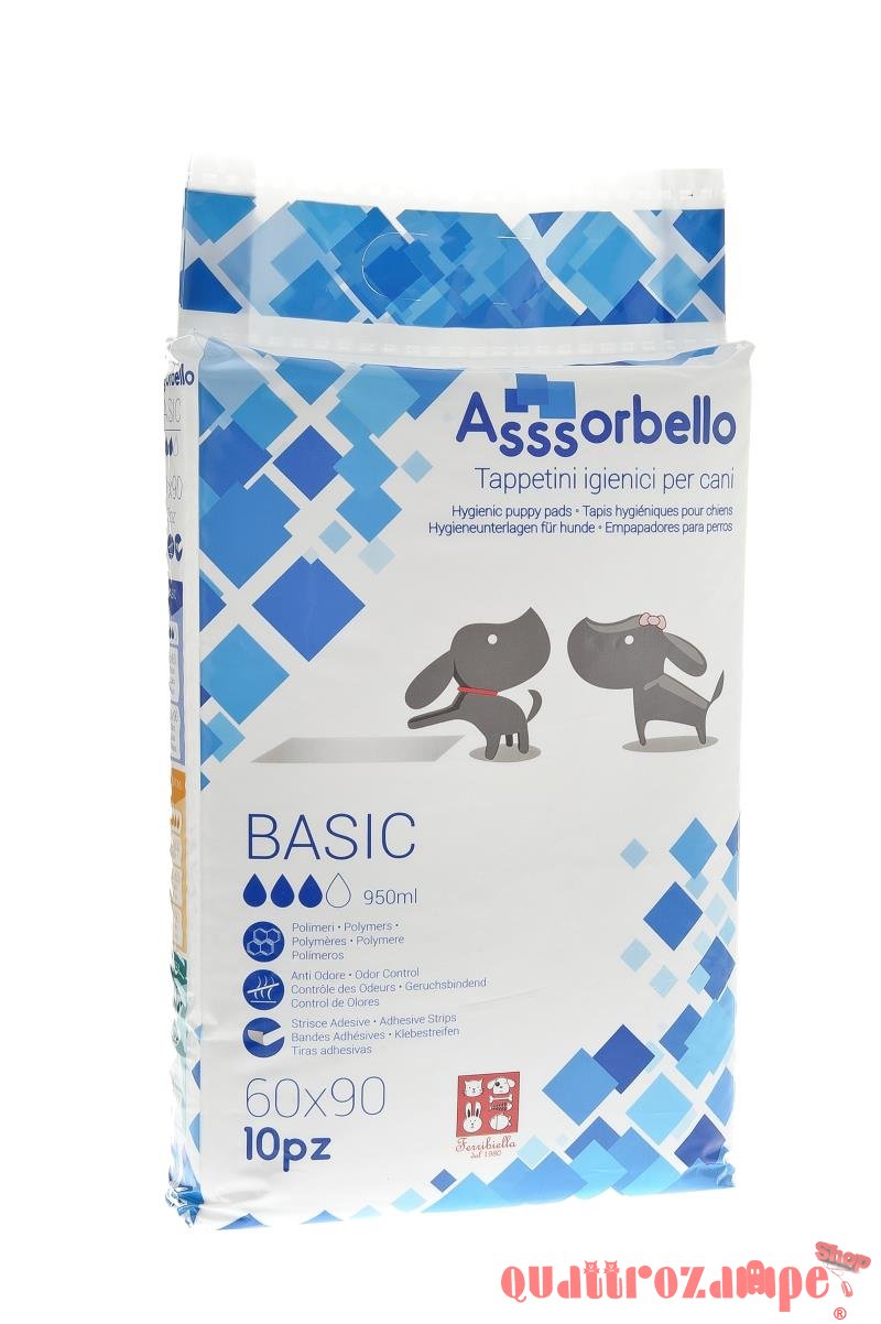 Tappetini Assorbenti Per Cani 60 x 90 Fuss Dog Basic Assorbello
