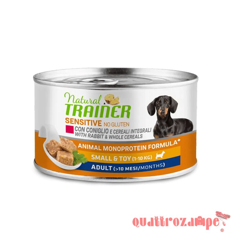 Natural Trainer Sensitive No Gluten Mini Adult Coniglio 150 gr Umido Cane