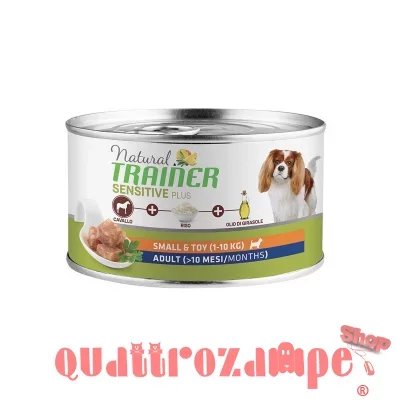 Natural Trainer Sensitive Plus Mini Adult Cavallo 150 gr Umido Cane