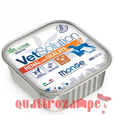 Monge VetSolution Renal and Oxalate 150 gr Vaschetta Umido Per Cani