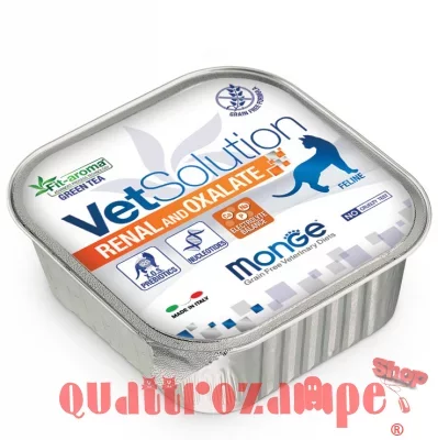 Monge VetSolution Renal And Oxalate 100 gr Vaschetta Umido Per Gatti