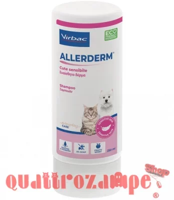 Virbac Allerderm shampoo Cute Sensibile 250 ml Per Cani e Gatti
