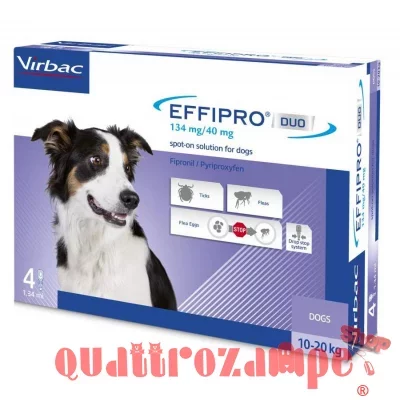 Virbac Effipro Duo Spot-on 10 - 20 kg 4 Pipette Cane