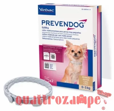 Virbac Prevendog 1 Collare Antiparassitario 35 cm Per Cani 0 - 5 kg