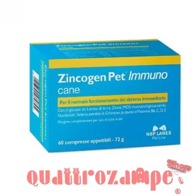 NBF Lanes Zincogen Pet Immuno 60 Compresse Per Cani